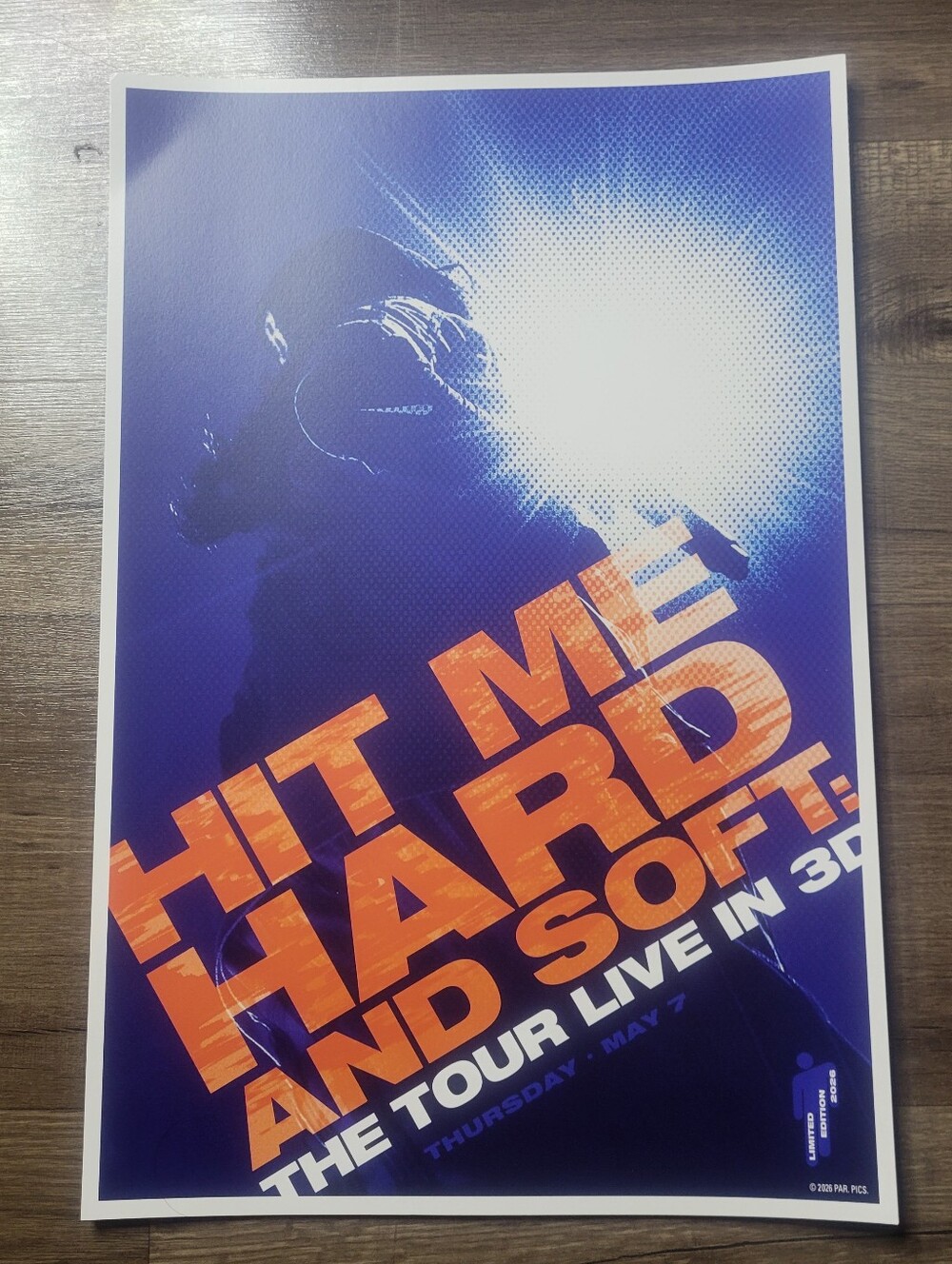BILLIE EILISH- Hit Me Hard and Soft- The Tour-  AMC Limited Edition PROMO Poster